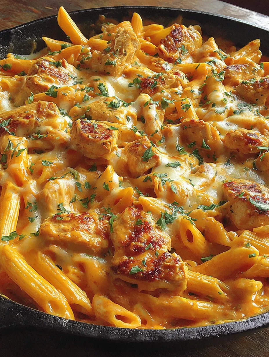 A delicious and cheesy skillet dish.