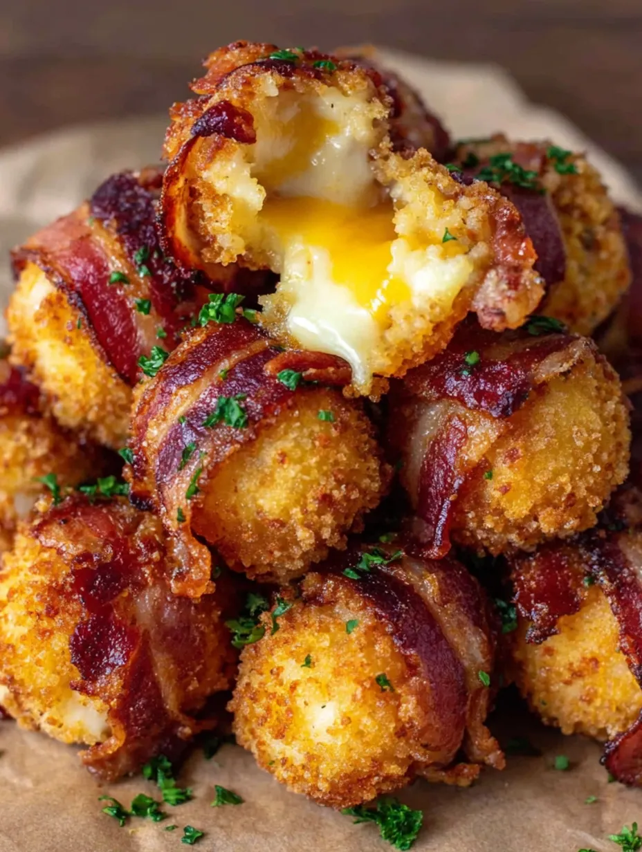 Mashed potato bacon bombs.