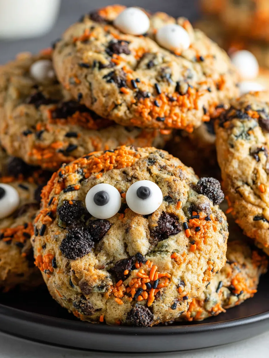 Halloween Chocolate Chip Cookies.