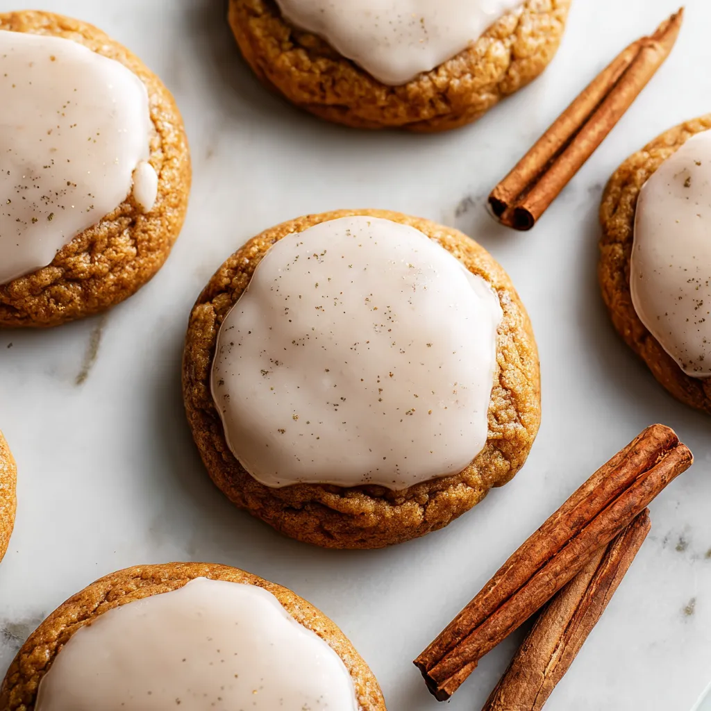 A plate of pumpkin spice cookies.