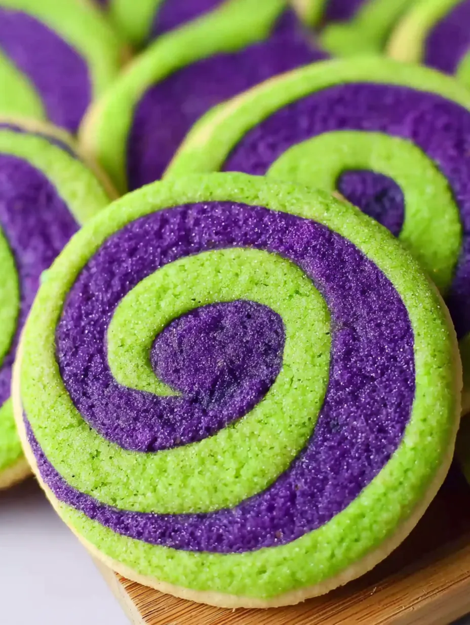 Halloween pinwheel cookies.