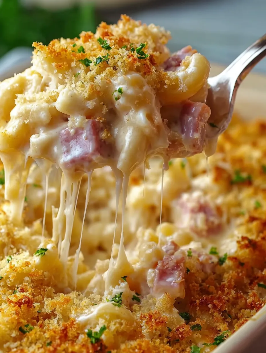 A delicious chicken cordon bleu casserole.