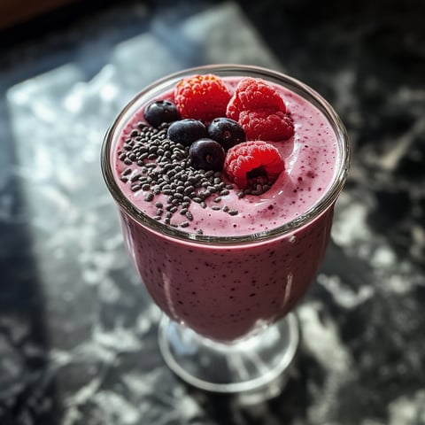 Un verre rempli de yogourt grec et de fruits rouges.