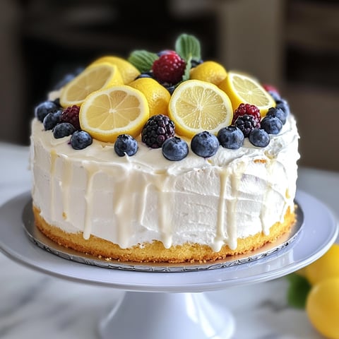 A tasty lemon blueberry tart.